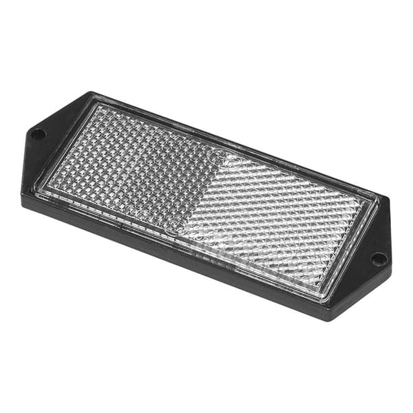 Heijastin valkoinen 104x40mm ruuvattava 2 kpl läpipainopakkauksessa