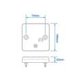 Miniatyrbilde 4 av 4: Baklykt 12/24V 4 funksjoner 100x100mm LED