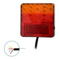 Miniatyrbilde 2 av 4: Baklykt 12/24V 4 funksjoner 100x100mm LED