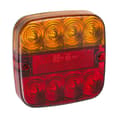 Miniatyrbilde 2 av 6: Baklykt 12V 5 funksjoner 107x107mm 8LED i blister