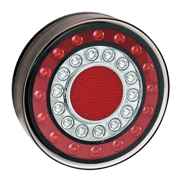 Baklykta 12/24V 4 funktioner 125mm LED i blister