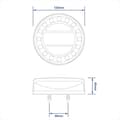 Miniatyrbillede 5 af 5: Baglygte 12/24V 4 funktioner 125mm LED