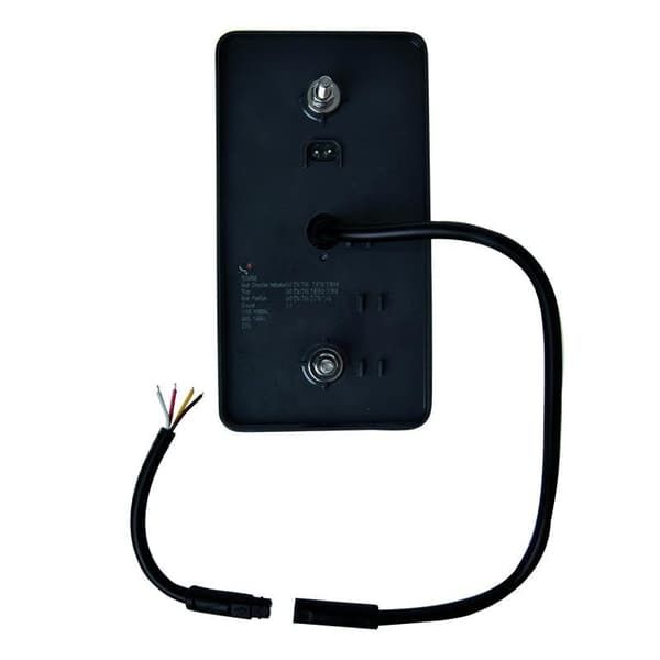 Baklykt 12/24V 4 funksjoner 80x150mm LED i blister