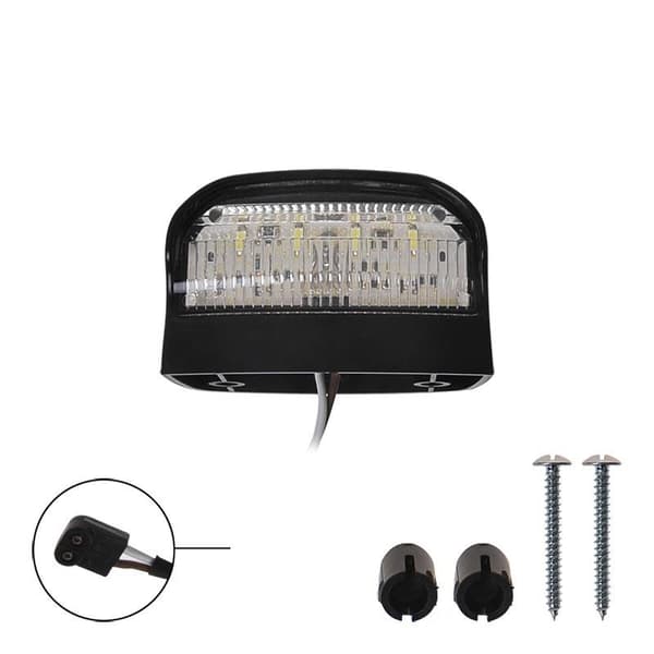 Nummerskyltslampa 12/24V 70x42mm LED 2P. för 343871/72