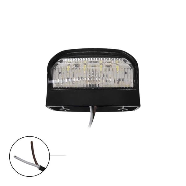 Nummerskiltlampe 12/24V 70x42mm LED i blister