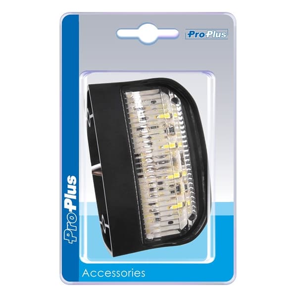 Nummerskiltlampe 12/24V 70x42mm LED i blister