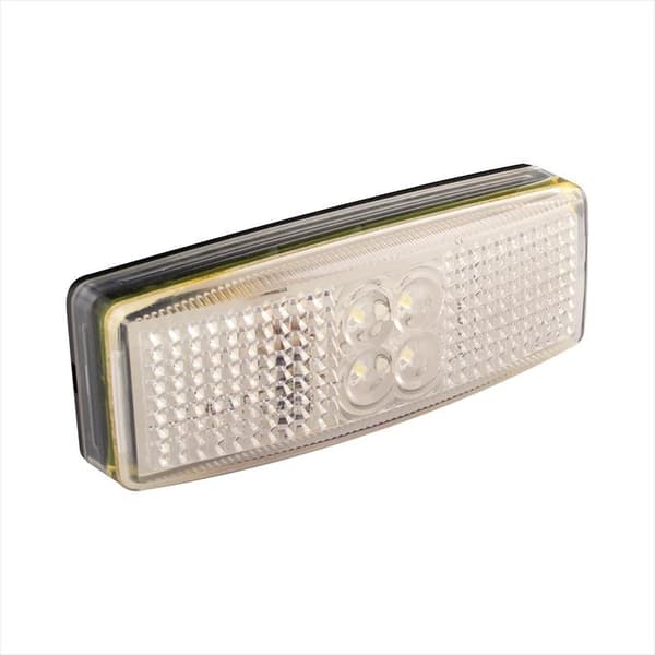 Posisjonslampe foran 12/24V hvit 110x40mm LED
