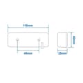 Miniatyrbilde 5 av 5: Bakre posisjonslykt 12/24V rød 110x40mm LED i blister