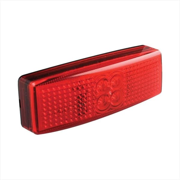 Bakre posisjonslykt 12/24V rød 110x40mm LED i blister