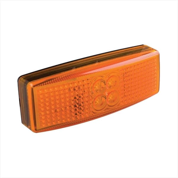 Sivuvalaisin 12/24V keltainen 110x40mm LED läpipainopakkauksessa
