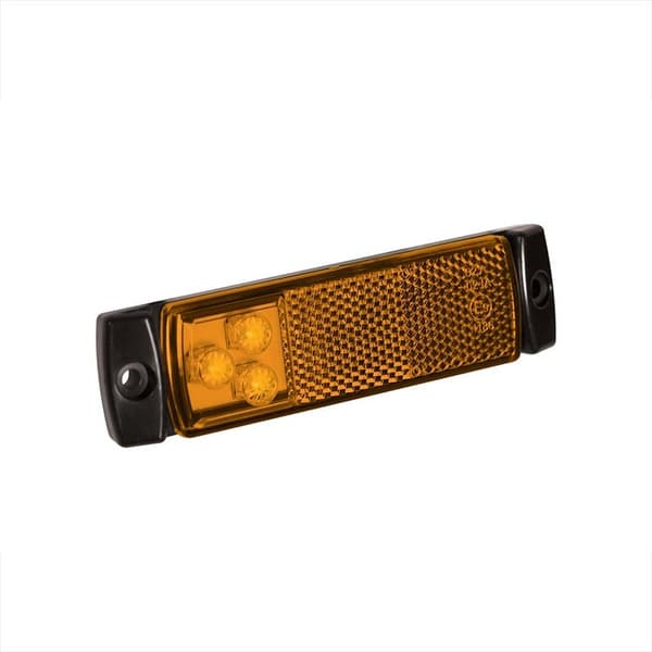 Sidemarkeringslygte 12/24V rav 126x30mm LED