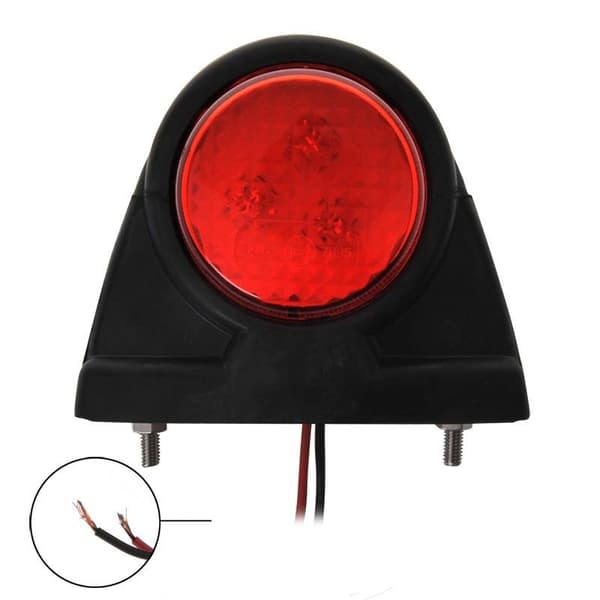 Outline markeringslampa 12/24V röd/vit 101x82mm LED