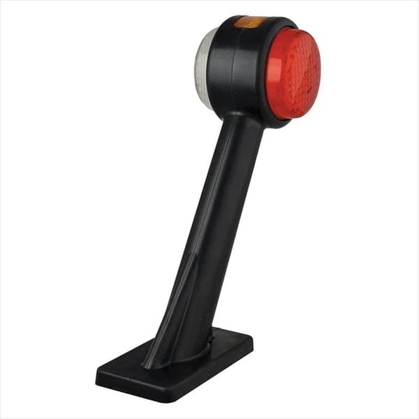 Outline markeringslampe 12/24V rød/hvid/rav 166x193mm LED venstre