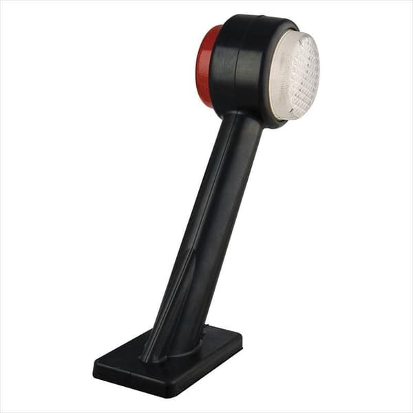Outline markeringslampa 12/24V röd/vit 166x193mm LED höger