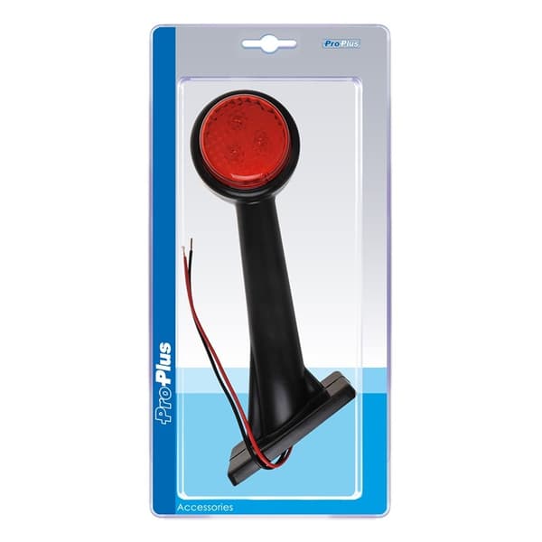 Outline markeringslampe 12/24V rød/hvit/rav 166x193mm LED venstre i blisterpakning