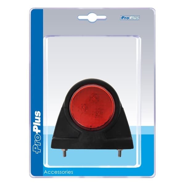 Outline markeringslampe 12/24V rød/hvit/rav 101x82mm LED i blisterpakning