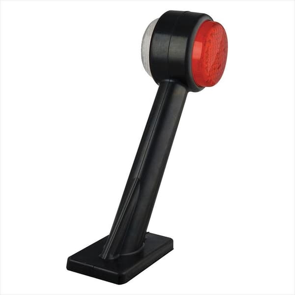 Outline markeringslampe 12/24V rød/hvid 166x193mm LED venstre