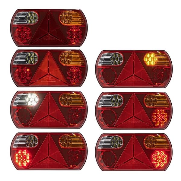 Baklykt 6 funksjoner 296x142mm 32LED høyre