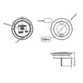 Miniatyrbilde 4 av 4: Baklykt 3 funksjoner 122mm 24LED krom