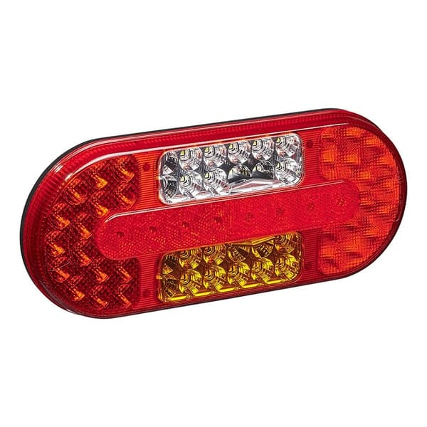 Baglygte 6 funktioner 323x134mm 54LED højre