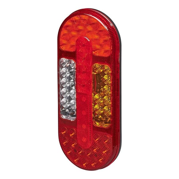 Baglygte 6 funktioner 323x134mm 54LED højre