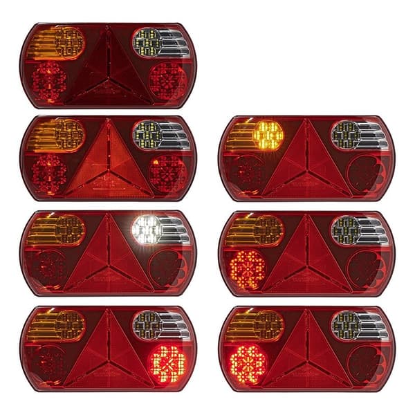 Baklykt 6 funksjoner 296x142mm 32LED venstre
