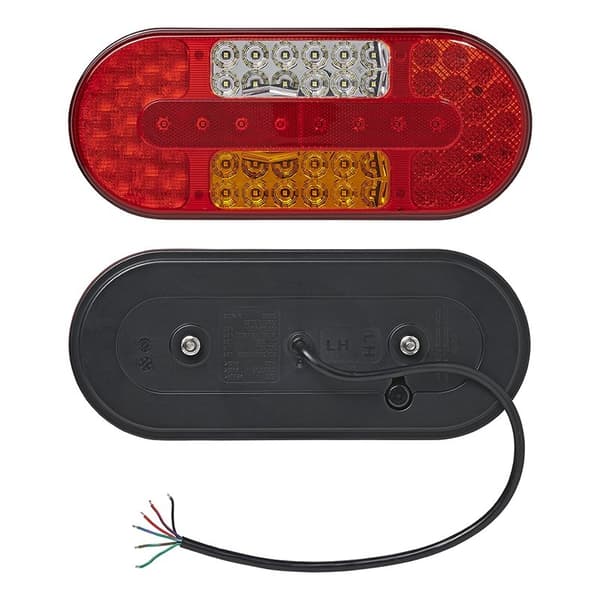 Baklykt 6 funksjoner 323x134mm 54LED venstre
