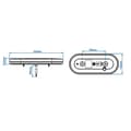 Miniatyrbilde 7 av 7: Baklykt 6 funksjoner 323x134mm 54LED venstre