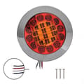 Miniatyrbild 3 av 5: Baklykta 3 funktioner 122mm 24LED krom i blister