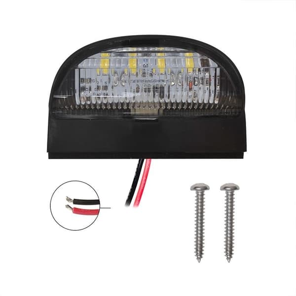 Nummerskyltslampa 72x50mm 4LED i blister