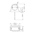 Miniatyrbild 3 av 3: Outline markeringslampa röd/vit 68x62mm 8LED
