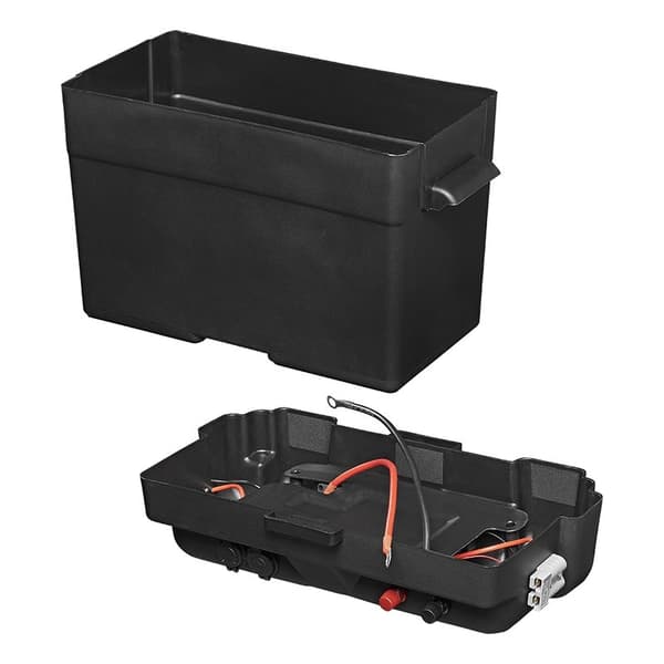 Batteriboks 35x18x23cm 2x USB - 1x 12V-kontakt - Voltmeter - 2x Anderson-kontakt