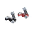 Miniatyrbilde 3 av 7: Batteriklemmesett (+) og (-) med hurtigutløser rød/svart i blisterpakning