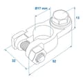 Miniatyrbilde 5 av 5: Batteriklemmesett (+) og (-) med bolt
