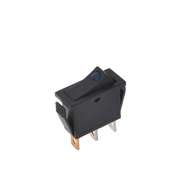 Keinukytkin LED sininen 12V / 24V-max. 10A läpipainopakkauksessa