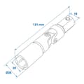 Miniatyrbillede 6 af 6: Hjørne stabil samling adapter 19 mm