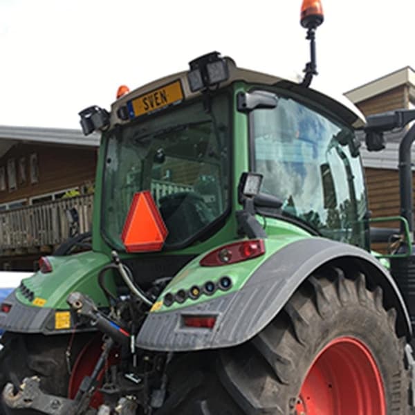Bakre varselskilt i aluminium "Slow moving vehicle"