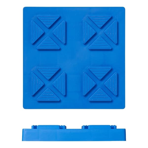 Hjørne stabile plater stables 21x21x3,3cm - sett med 4 deler