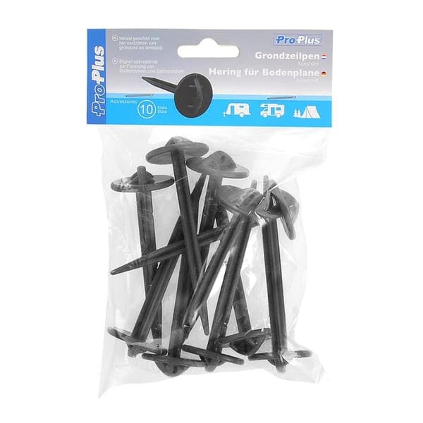 Slipepinne plast - sett med 10 stk