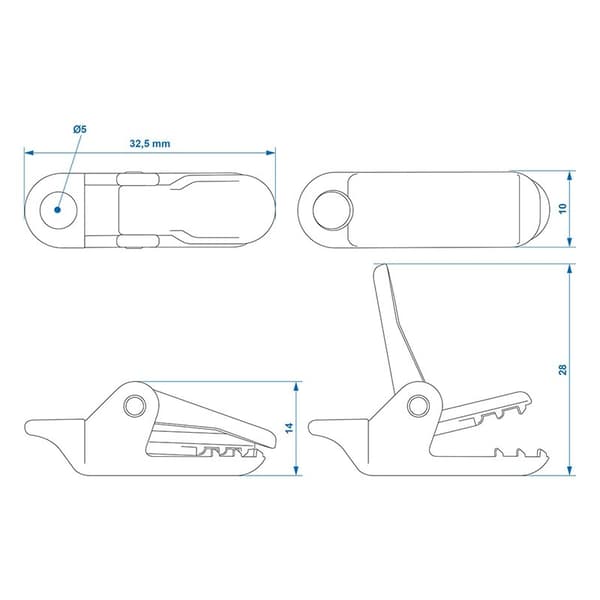 Tarpklämmor - set med 10 stycken