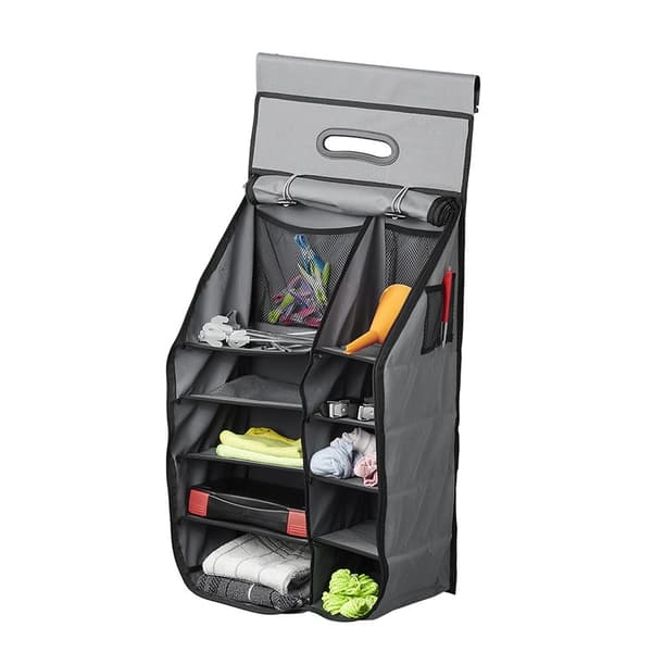 Organizer 14 lommer 40 x 78 x 26 cm med glidelåslomme + 7 mm kador
