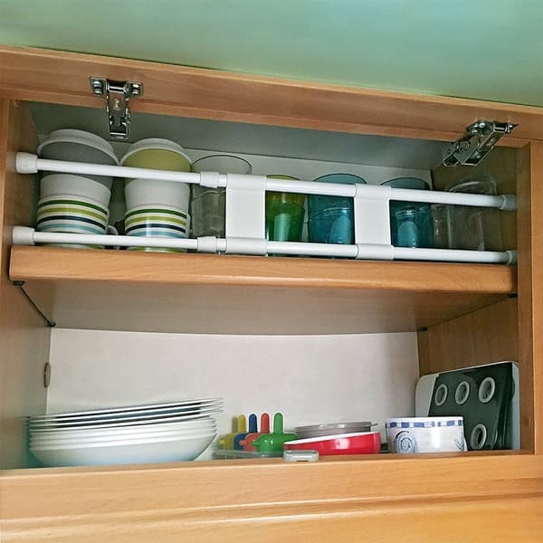 Kaksinkertainen kaappitanko jatkettava 41-71 cm