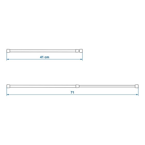 Kaappitanko jatkettava 41-71cm