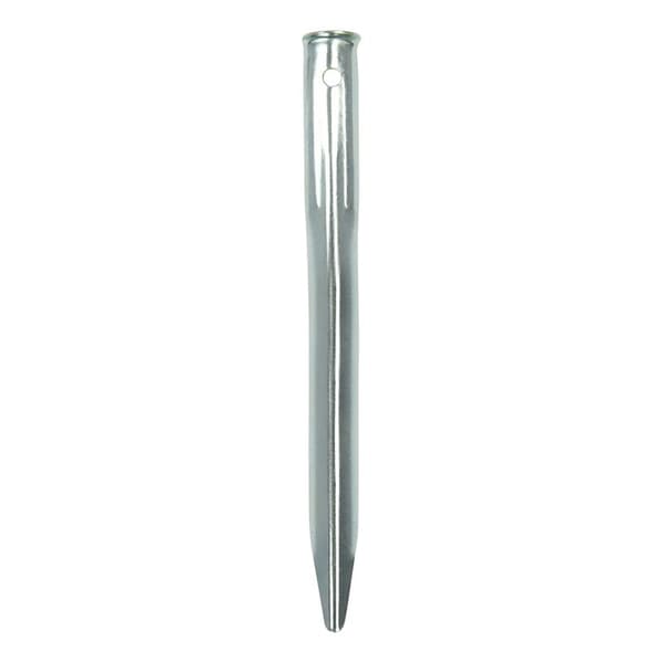 Teltpæl 22cm metal halvrund 10 stk i polybag