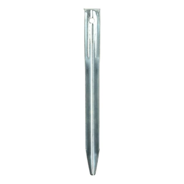 Teltpæl 22cm metal halvrund 10 stk i polybag