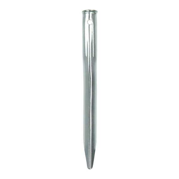 Teltpæl 22 cm metal halvrund