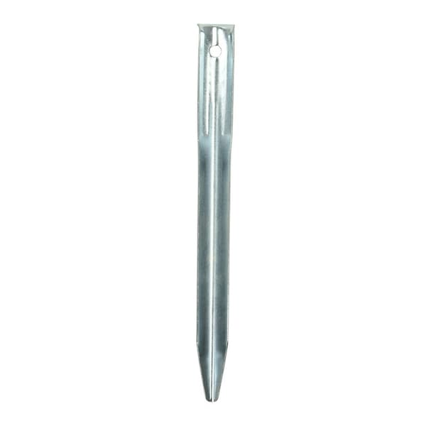 Teltpæl 22 cm metal halvrund