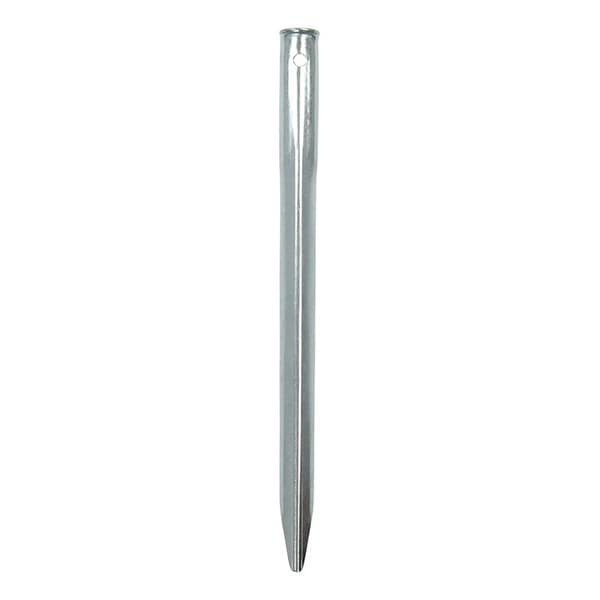 Teltpæl 30 cm metal halvrund