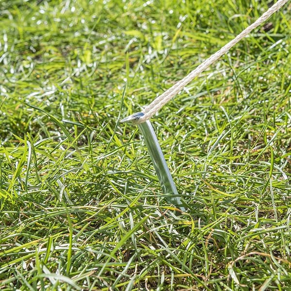 Teltpæl 30 cm metal halvrund