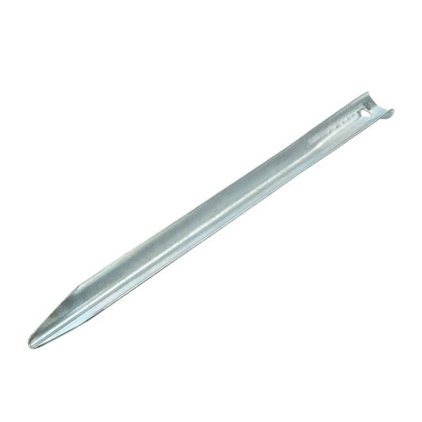 Teltpæl 30 cm metal halvrund